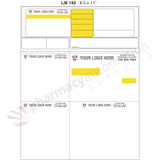 Custom 8.5" x 11" Prescription Laser Label - Form LM192