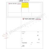 Custom 8.5" x 11" Prescription Laser Label - Form LM555