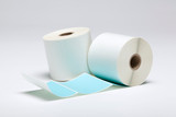 Stock Blue Thermal Transfer Labels - 3" x 3"