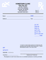 4 x 5.5 1-Part Prescription Pad for Delaware, Portrait