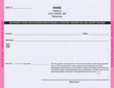 5.5 X 4.25 1-Part Prescription Pad for Maine,  Landscape