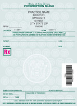 4 X 5.5 2-Part Prescription Pad for New Jersey, Portrait, #1