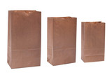 Stock Paper Unprinted Brown Kraft Bags