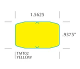 Stock 0.9375” x 1.5625” Healthcoder/METO Direct Thermal Piggyback Label