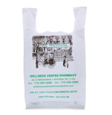 Custom Printed LDPE Plastic T-Shirt Bag - 11.75" x 7.5" x 22"