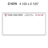 Custom 4.125" x 2.125" Thermal Transfer Label - Form C1079