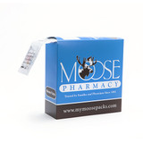 Custom Printed Strip Rx Pill Box #8 for Patient Admin of Medication 8" x 3" x 8" with Top-Feed