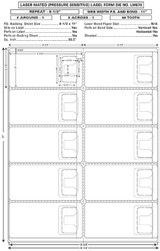 Stock 8.5" x 11" 10 Up Rx Laser Label With Reorder Tab - Form LM670