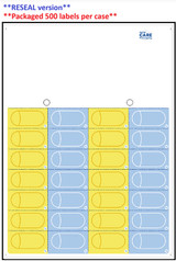 FlexRx 28 YBYB Reseal Label Genoa - 200 Per Case