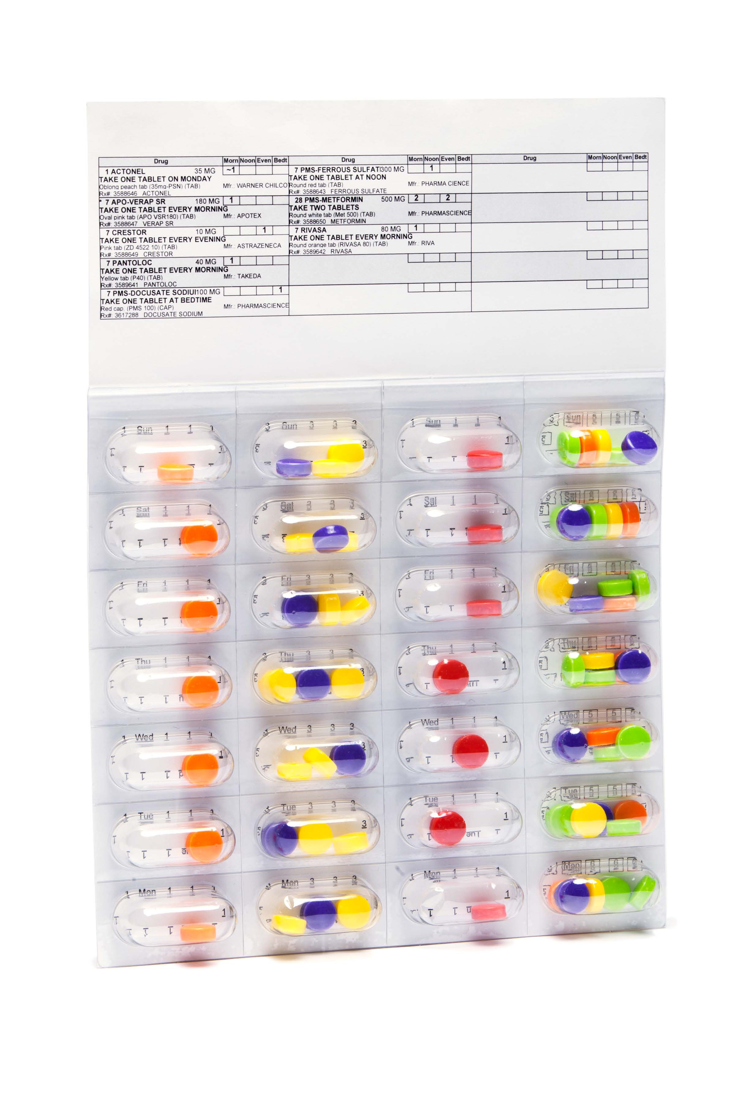 FlexRx Lite | Weekly Cold-Seal Compliance Labels