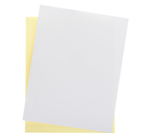 Stock 8.5" x 11" Pre-Collated 2-Ply Carbonless Bond Sheets, White/Canary