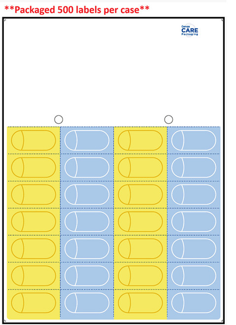 FlexRx 28 YBYB Label Genoa Branded Inkjet - 500 Per Case