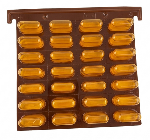 FlexRx™ 28 Light Weekly (28 Cavity) Amber Cold-Seal Blisters V2 - 500 per case