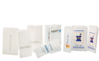 Custom Printed HDPE Plastic T-Shirt Style Bag - 11.5 x 6.5 x 21 -  Pharmacy Automation Supplies