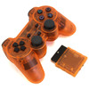 PS2 2.4 GHz Wireless OG Controller Pad - Clear Orange (Hexir)