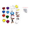 Undertale Hearts - Undertale 14 Pcs. Pendant & Keychain Set