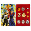 Goku's Kanji - DragonBall Z 10 Pcs.Necklace, Keychain & Ring Set