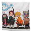 Chibi Form Main Group - Demon Slayer 15" Decorative Pillow