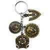 Golden Wind Stand Coins & Arrow - Jojo's Bizarre Adventure 4 Pcs. Keychain