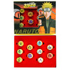 Multi Colored Kanji Symbols - Naruto 10 Pcs. Necklace & Ring Set