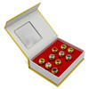 Multi Colored Kanji Symbols - Naruto 10 Pcs. Necklace & Ring Set