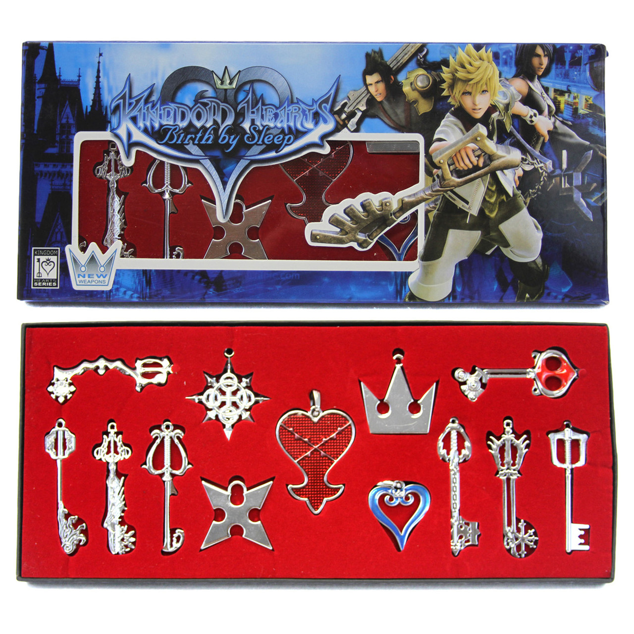 Buy Silver Heart & Keyblade - Kingdom Hearts 13 Pcs. Necklace