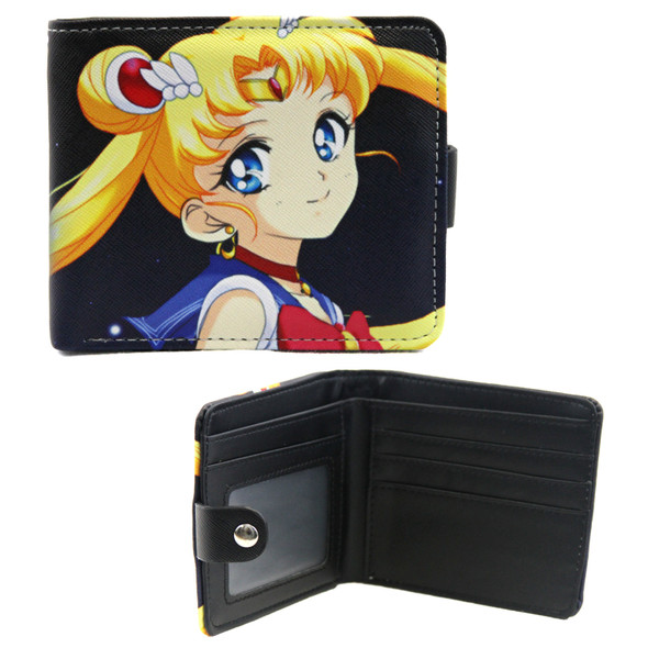 Serena Tsukino - Sailor Moon 4x5" BiFold Wallet With Button Serena Tsukino - Sailor Moon 4x5" BiFold Wallet With Button