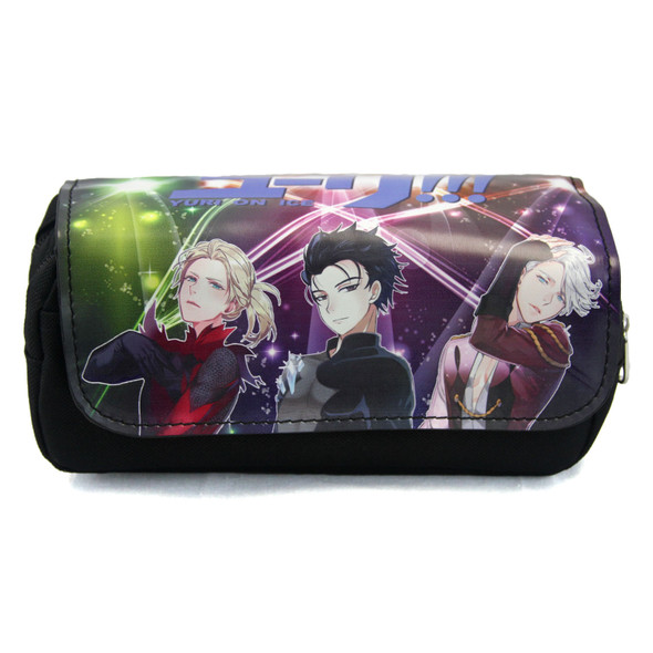 Yuri, Victor, and Yurio - Yuri on Ice Clutch Pencil Bag Yuri, Victor, and Yurio - Yuri on Ice Clutch Pencil Bag