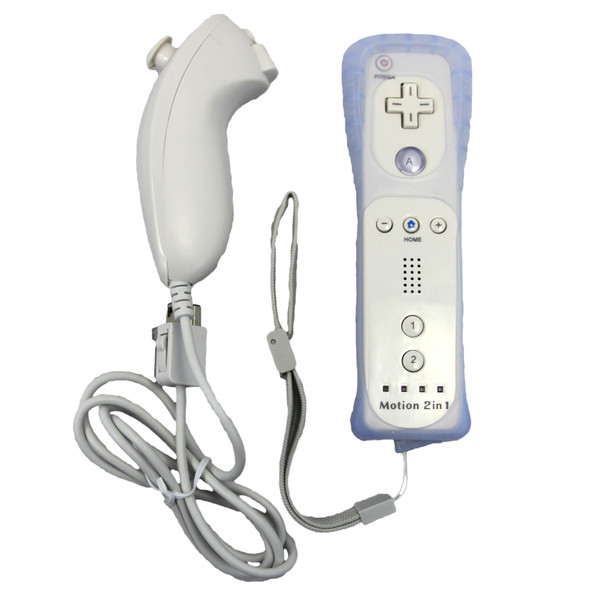 Wii MotionPlus Wiimote Controller + Nunchuk Bundle - White (Hexir) Wii MotionPlus Wiimote Controller + Nunchuk Bundle - White (Hexir)