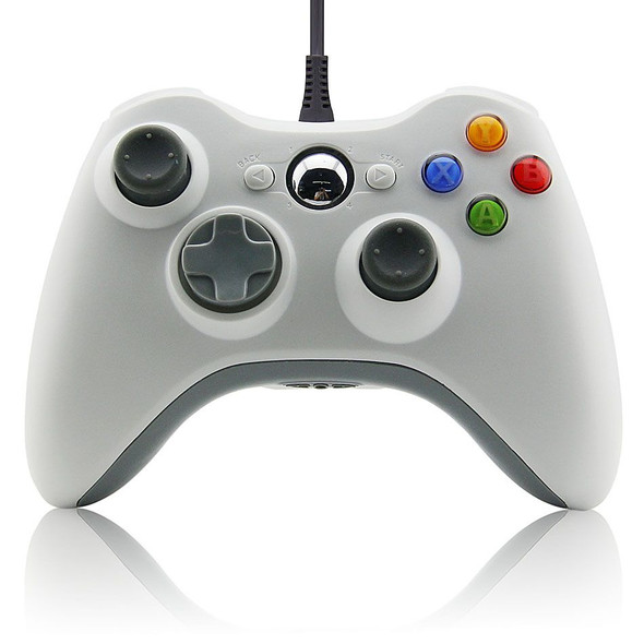 Xbox 360 Wired Analog Controller Pad - White (Hexir)