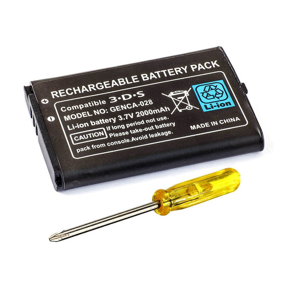 3DS Rechargeable Li-ion Battery Pak 2000 mAh 3.7V (Hexir)