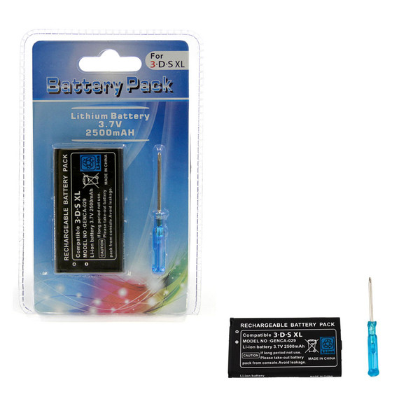 3DS-XL Rechargeable Li-ion Battery Pak 2500 mAh 3.7V (Hexir)