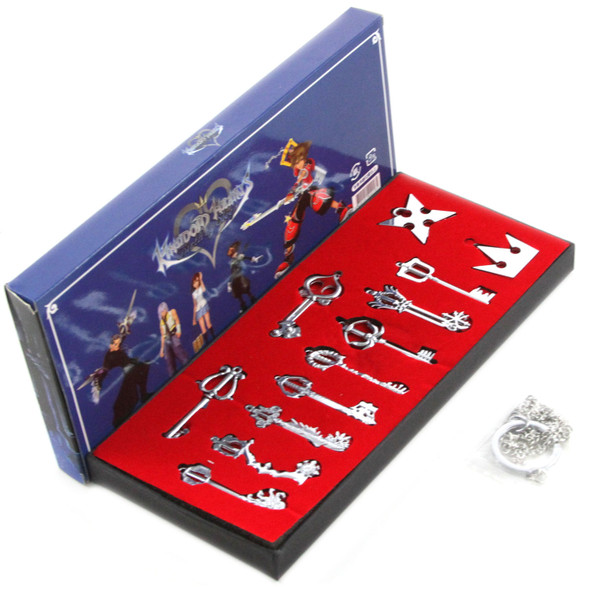 Keyblade Weapon - Kingdom Hearts 12 Pcs. Necklace Pendant Set