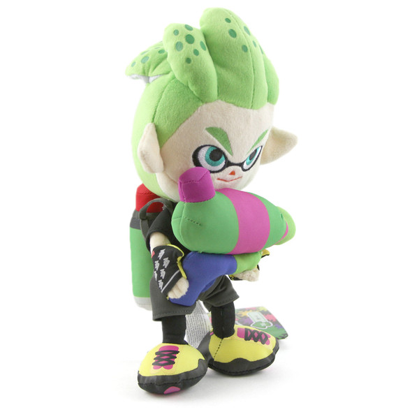 Inkling Boy Neon Green - Splatoon 9" Plush (Little Buddy) 1661
