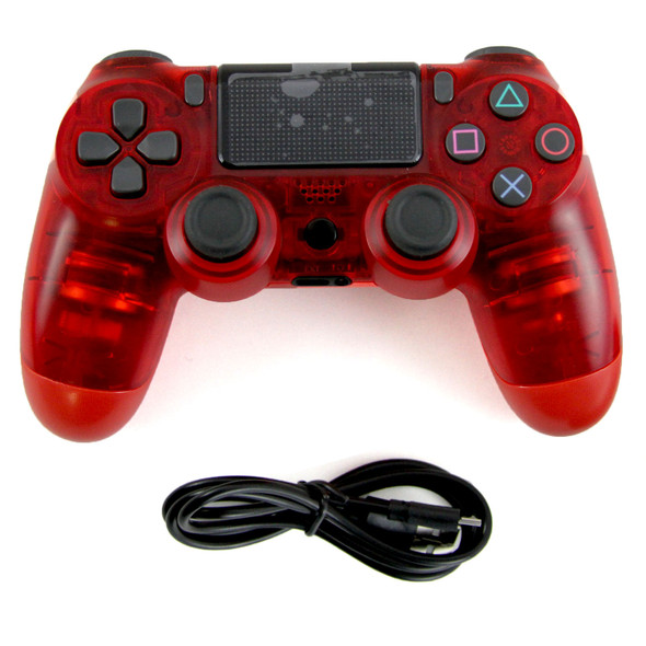 PS4 Wireless OG Controller Pad - Clear Red (Hexir)