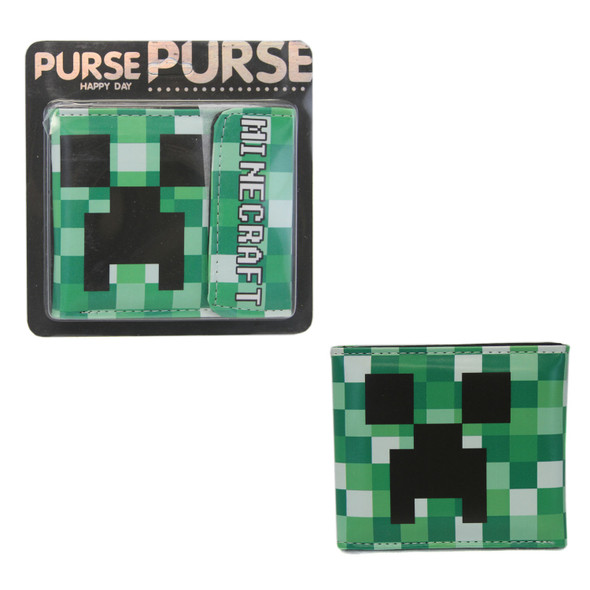 Creeper - Minecraft 4x5" BiFold Wallet With Flap Creeper - Minecraft 4x5" BiFold Wallet With Flap