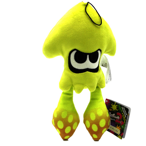 Inkling Squid Neon Yellow - Splatoon 9" Plush (Little Buddy) 1434