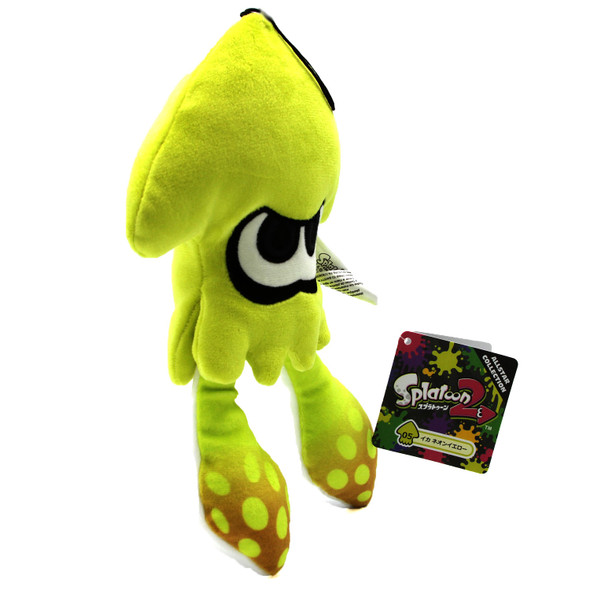 Inkling Squid Neon Yellow - Splatoon 9" Plush (Little Buddy) 1434
