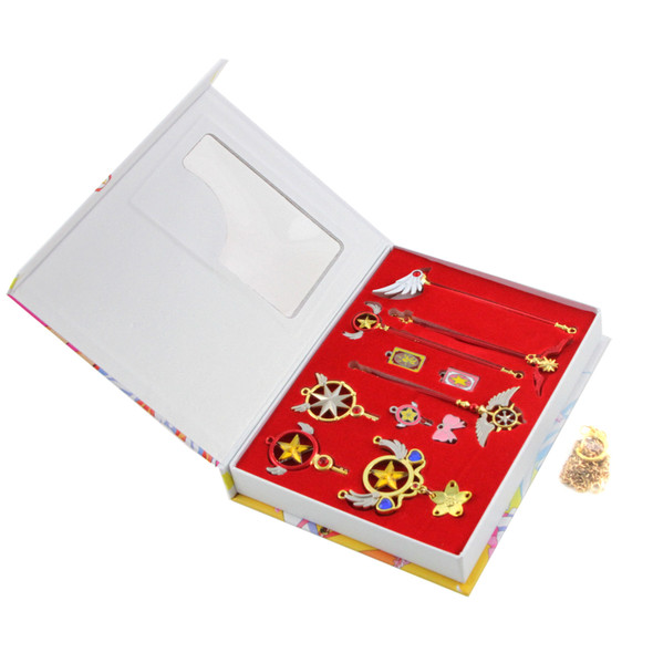 Yellow Star Key, Wand & Staff - Cardcaptor Sakura 11 Pcs. Necklace Set