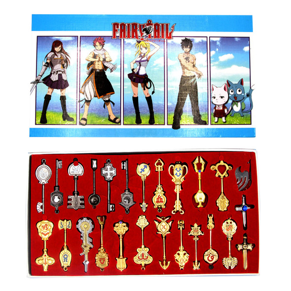 Zodiac Spirit Key - Fairy Tail 24 Pcs. Necklace & Keychain Set Zodiac Spirit Key - Fairy Tail 24 Pcs. Necklace & Keychain Set