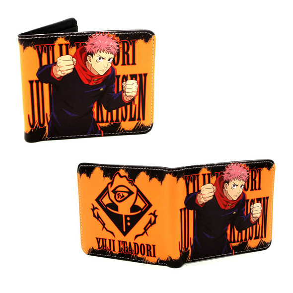 Yuji Itadori Orange - Jujutsu Kaisen 4x5" BiFold Wallet Yuji Itadori Orange - Jujutsu Kaisen 4x5" BiFold Wallet