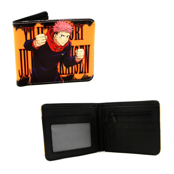 Yuji Itadori Orange - Jujutsu Kaisen 4x5" BiFold Wallet Yuji Itadori Orange - Jujutsu Kaisen 4x5" BiFold Wallet