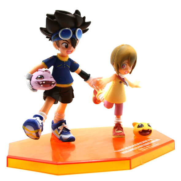 Yagami Taichi, Koromon, Hikari and Nyaromon - Digimon 4" Action Figure