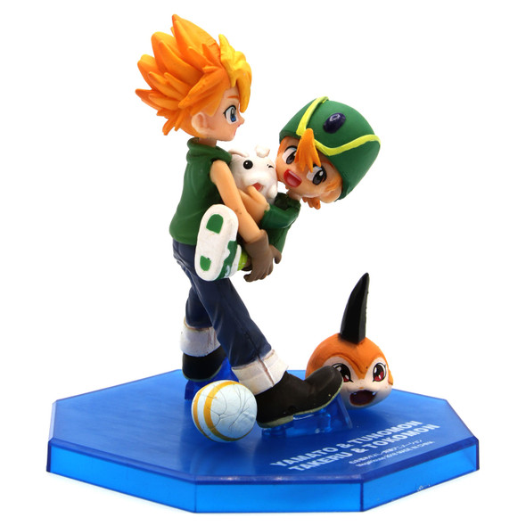 Ishida Yamato, Tunomon, Takaishi Takeru & Tokomon - Digimon 4" Figure