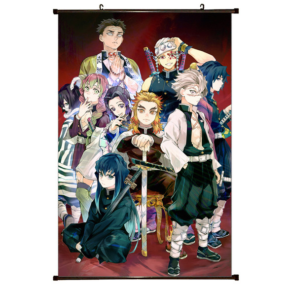 The Hashiras Pose - Demon Slayer 23x35" Wall Scroll