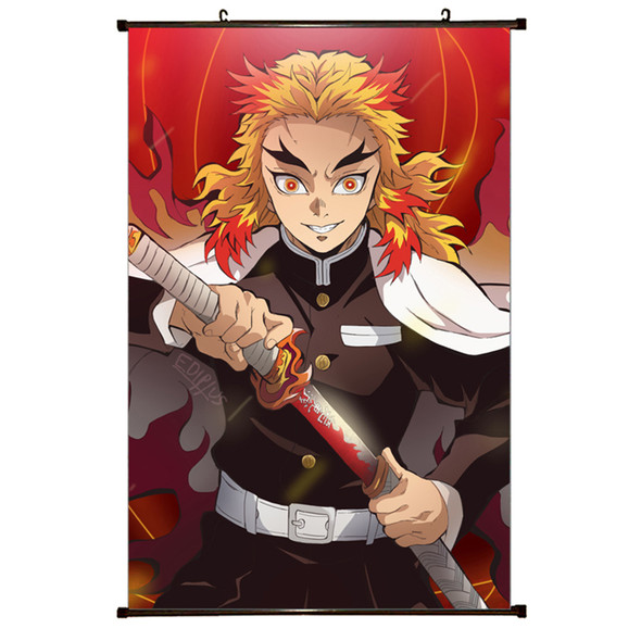 Kyojuro Rengoku Sword Yield - Demon Slayer 23x35" Wall Scroll