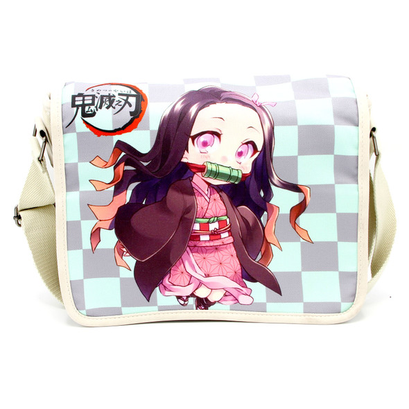 Chibi Nezuko Kamado - Demon Slayer 13" Canvas Messenger Bag