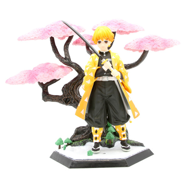 Zenitsu Agatsuma with Sakura Tree - Demon Slayer 6" Figure