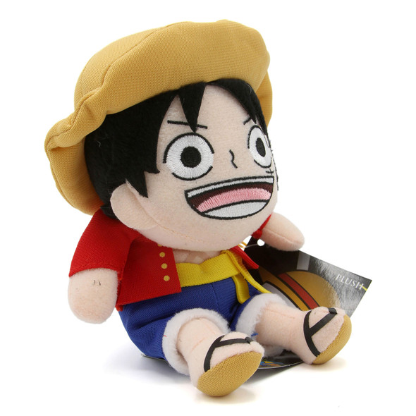 Monkey D. Luffy Pinched - One Piece 6" Plush (Great Eastern) 52345