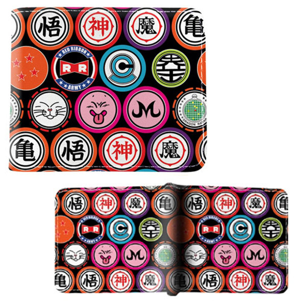 Symbols Pattern - DragonBall Z 4x5" BiFold Wallet Symbols Pattern - DragonBall Z 4x5" BiFold Wallet